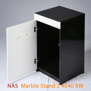 NAS 4040 마블 2 블랙&amp;화이트 하이그로시 스탠드