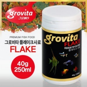 그로비타 모든열대어 사료 플레이크 타입 ( 40g / 250 ml )