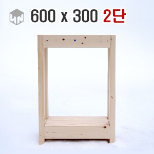 큐보이드 미송 원목 축양장 60x30 (2단)